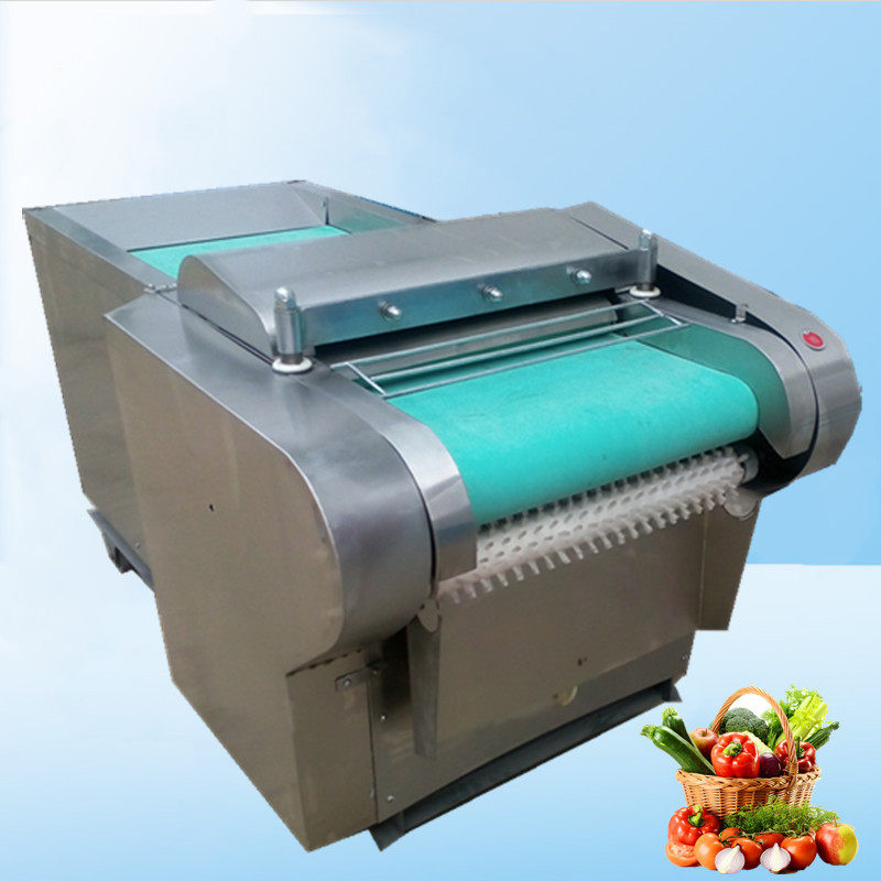 厂家直供切菜机 多功能果蔬切片设备 大产量切面包丁 切荷叶机