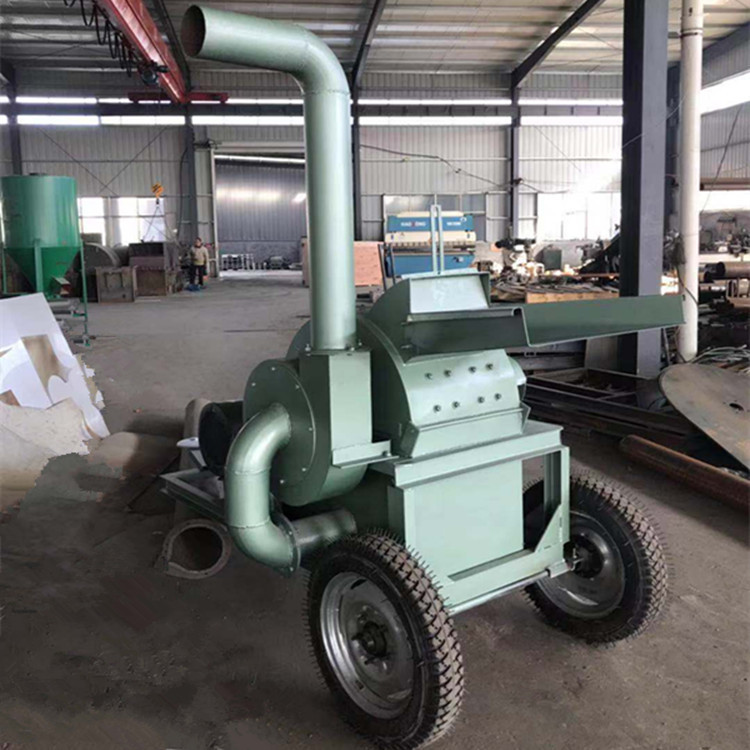果园碎枝机 移动式柴油大型破碎机园林果树枝树叶杂草木材粉碎机