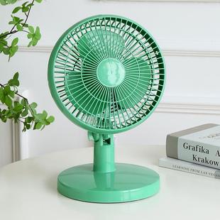便携小风扇 卡通电风扇迷你学生家用宿舍床上摇头台扇小型静音台式