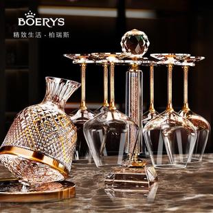 奢华礼盒套装 高档家用无铅水晶红酒杯高脚杯葡萄酒杯醒酒器2支装