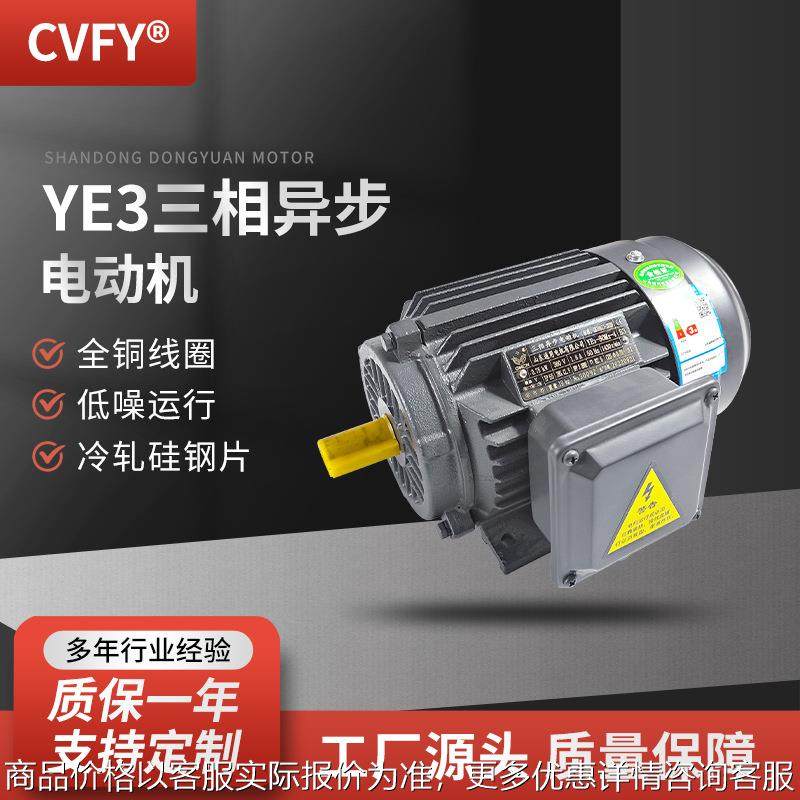 YE三相异步电动机 YE-225S/M-4极电机 80V 7KW/45千瓦马达
