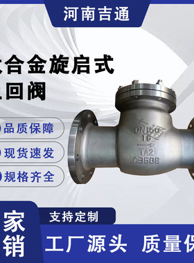 供应H44W钛合金止回阀法兰连接旋启式钛止回阀硬密封钛合金止回阀