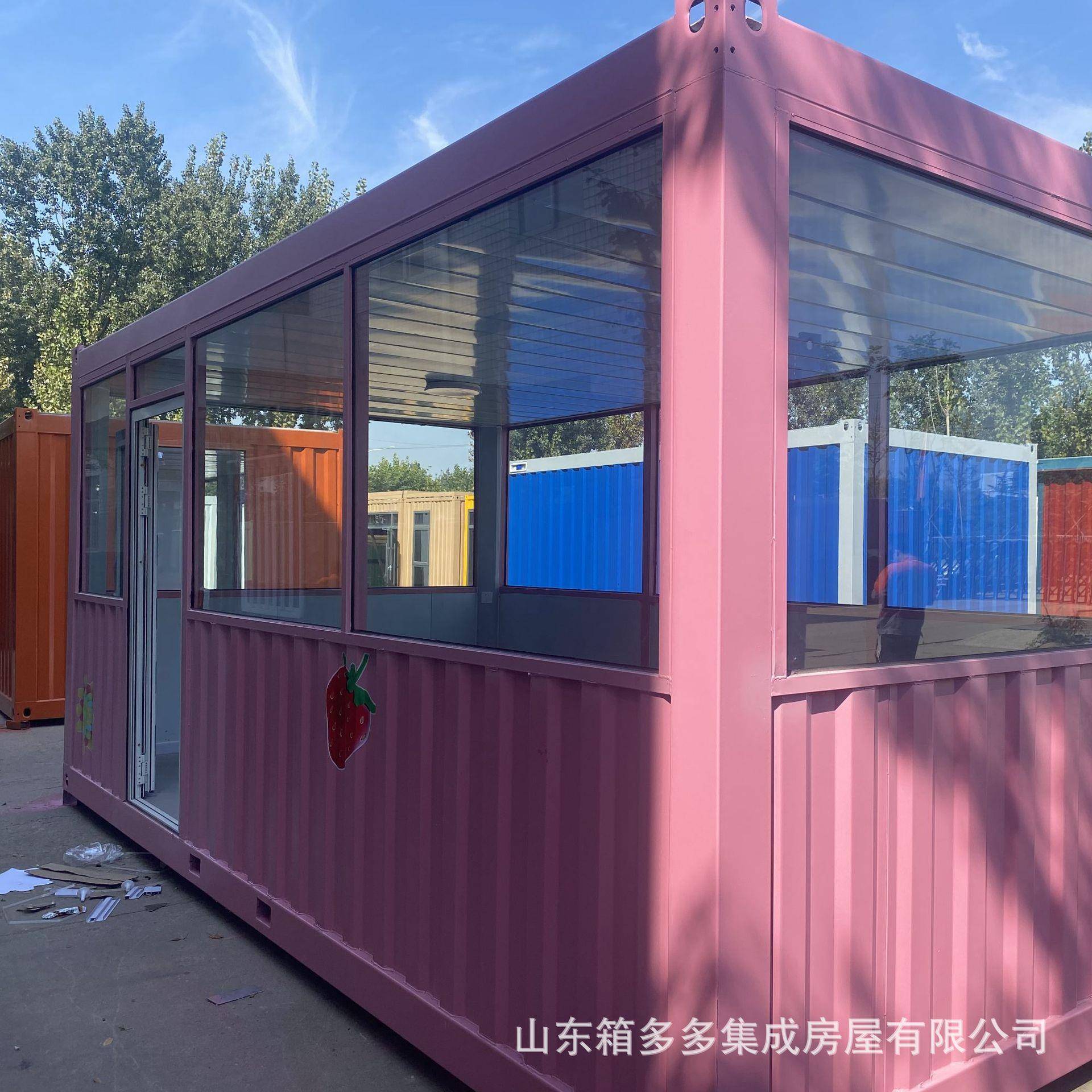 集装箱房商铺移动集装箱活动板房集装箱临时办公室集装箱民宿