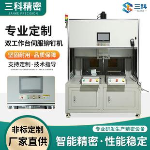 厂家数控电子产品双工作台伺服五金件铆钉机全自动销钉铆接机