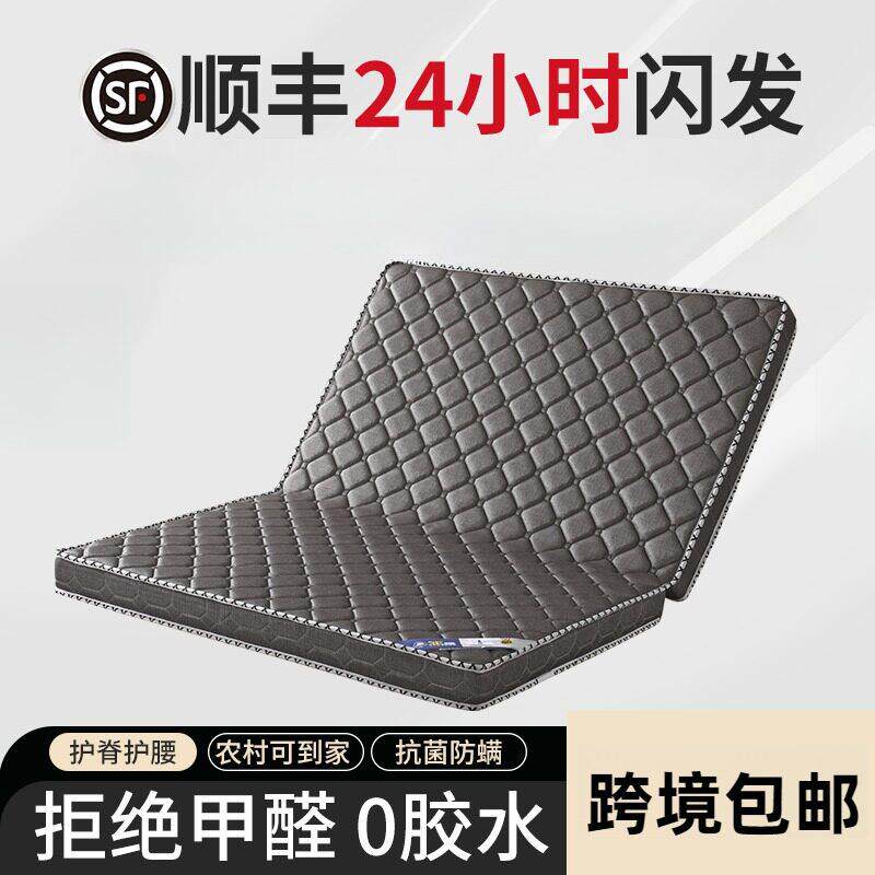 椰棕垫天然床垫偏硬家用硬垫护脊乳胶垫可折叠卧室椰棕棕榈被套