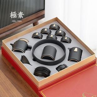 家用客厅办公室陶瓷泡茶壶茶杯现代简约高档礼盒 锦绣功夫茶具套装