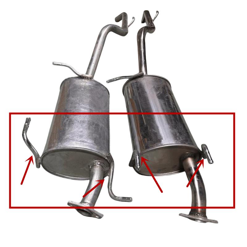 东风风光330/360/370排气管后段中段中节后节消音器消声器烟筒厚