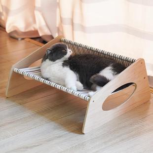 通用夏季 猫窝四季 可拆洗网红小型宠物用品吊床离地猫咪离地睡垫窝