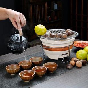 围炉煮茶罐罐茶煮茶器具家用室内配件奶茶陶壶煮茶壶碳炉烤奶套装