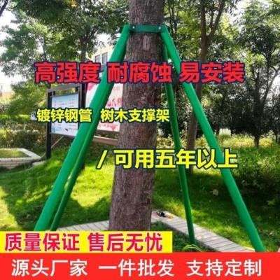 树木支撑架树木支撑杆镀锌钢管支架固定器大树防风固定支架