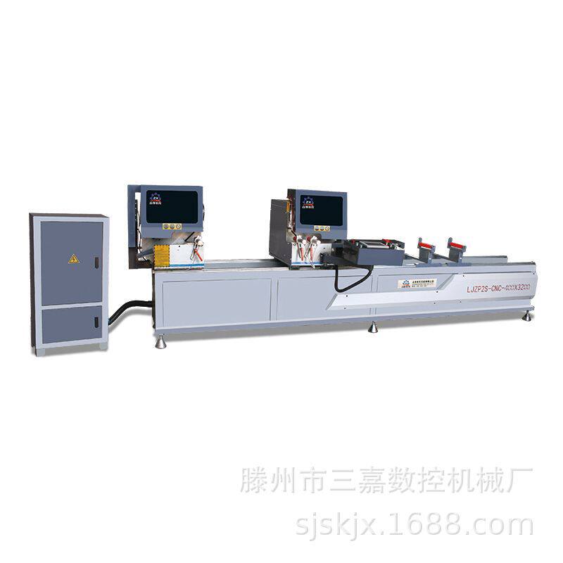 铝合金型材双头切割锯床灯箱相框边框加工切割机设备双头切角机