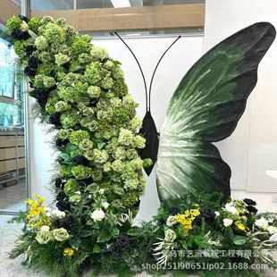 巨型蝴蝶装饰立体造景商场美陈网红装饰大型摆件橱窗装饰场景布置