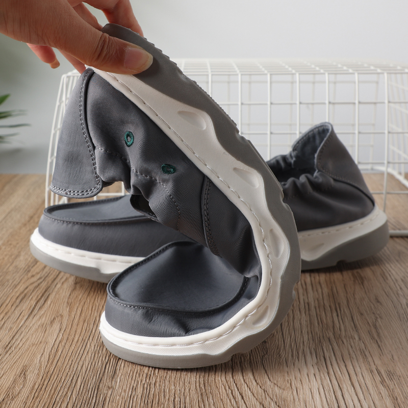 超轻便!冰丝布鞋面!夏季新款轻盈透气一脚蹬男士低帮帆布休闲鞋