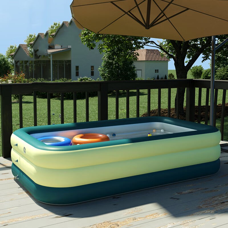 赟娅大型充气游泳池加厚家用儿童洗澡桶家庭折叠T桶大人户外蓄水