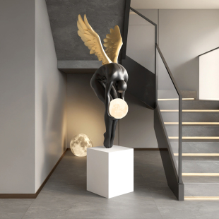 人物雕塑意式 饰品 极简艺术落地摆件展厅店铺玄关美陈轻奢高档装