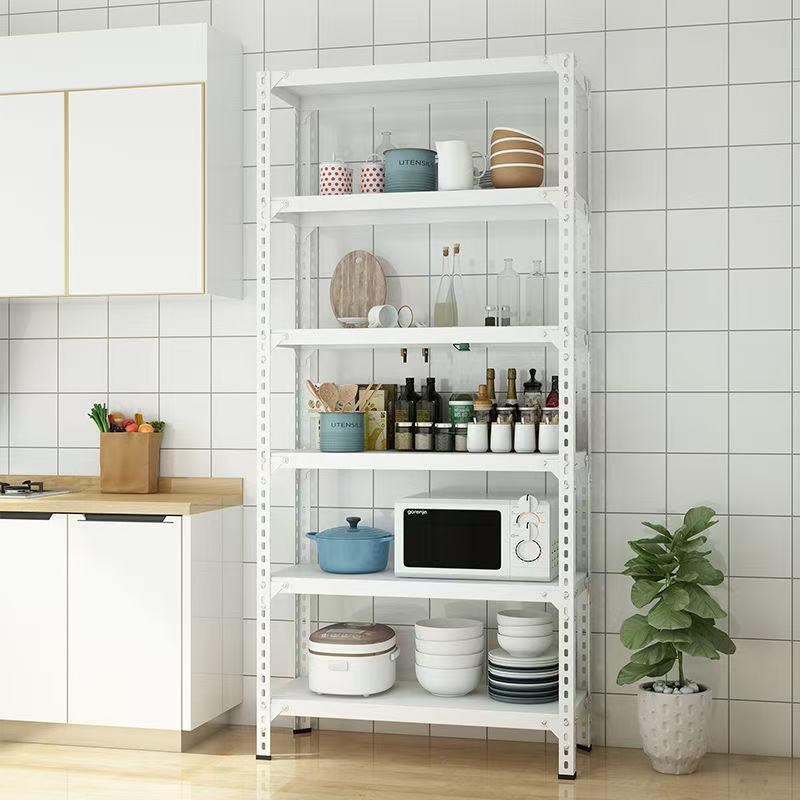 货架多层置物架i陈列架角钢家用阳台收纳架超市快递手办展示架落