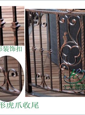 简约时尚铁艺护栏锻打欧式护栏现货供应室内栅栏隔断扶手栏杆