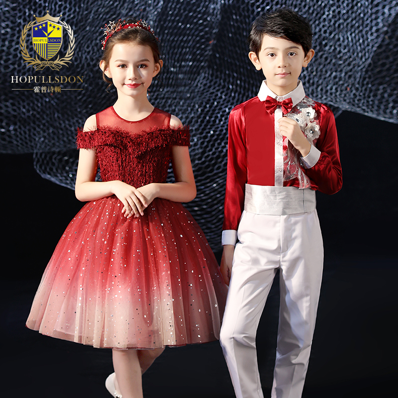 六一儿童演出服中小学生男女童大合唱朗诵服幼儿园舞蹈裙表演服装