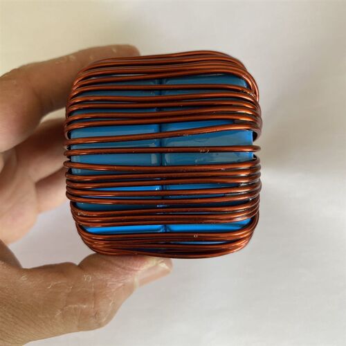 硅铁磁粉芯电感器100uH~500uH~1mH 滤E波电感30A ~50A~100A带底座