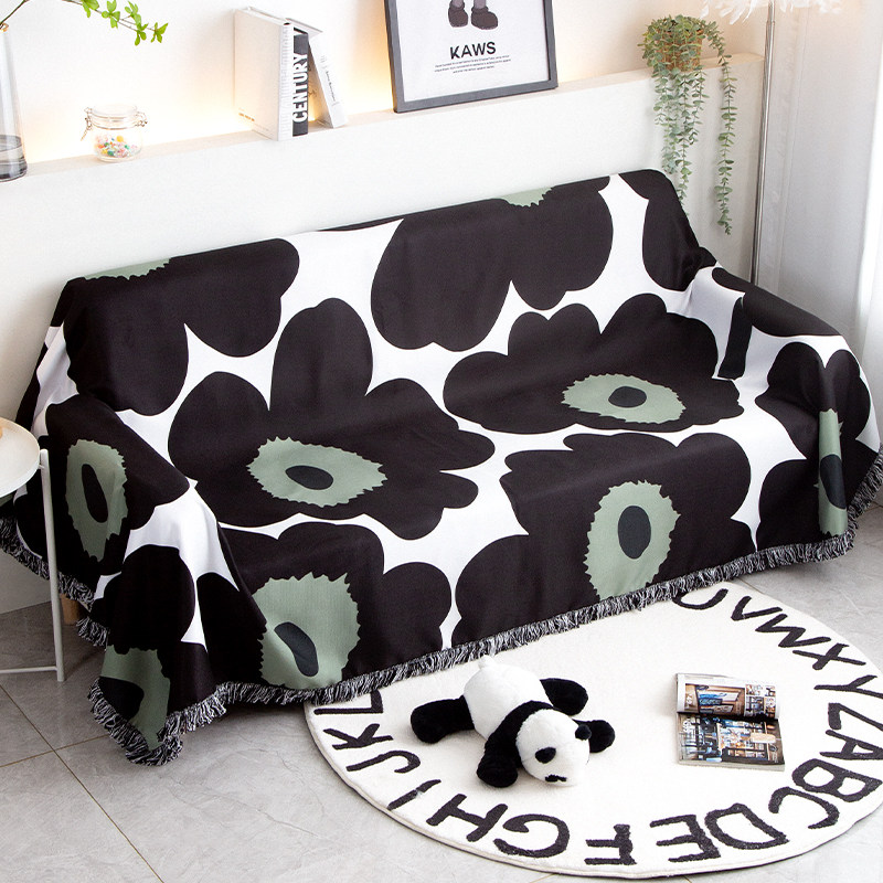 北欧花卉沙发巾现代简约贵妃椅坐垫防尘耐脏全包沙发套罩子扶手巾,居家布艺,沙发垫,淘宝优惠券,粉丝福利购,淘宝优惠卷