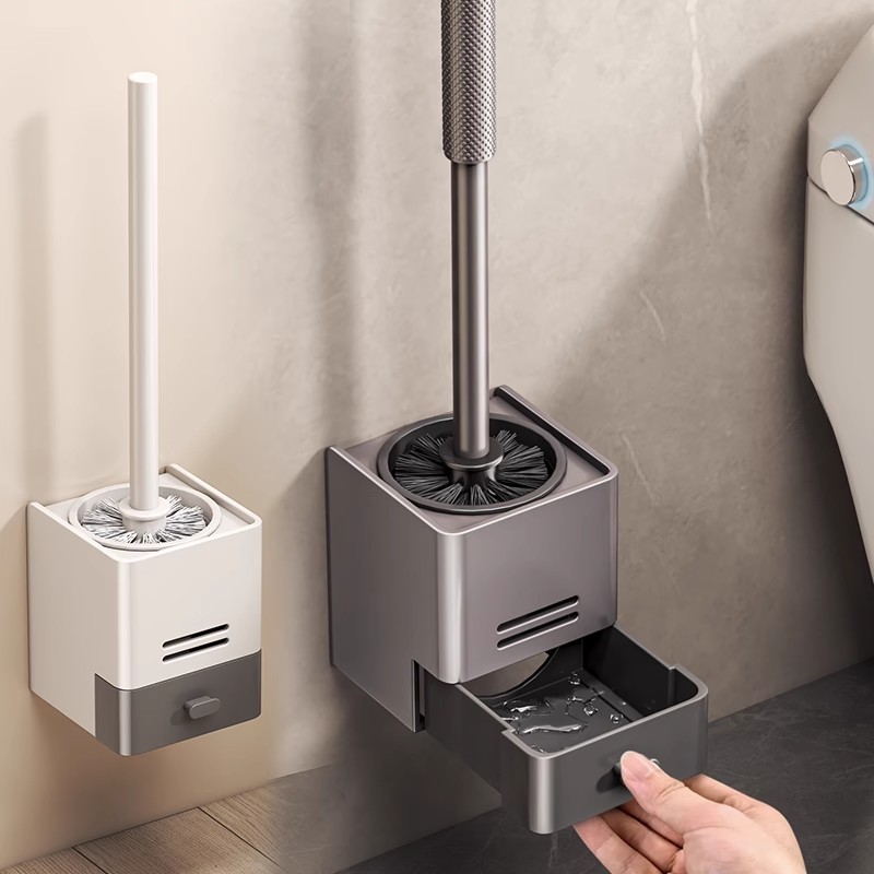 家用无死角马桶刷坐便器清洁免打孔卫F生间壁挂刷子厕所洗马桶神