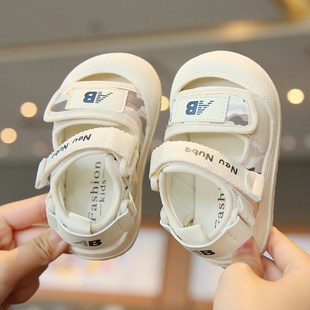 软底防滑婴儿鞋 2025夏季 1一3岁男女小童包头沙滩鞋 宝宝凉鞋 子 新款