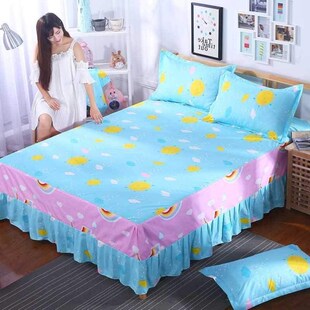 围裙床米乘x2保护五m8.0m2床套八加厚床罩5裙式2.2单件1.8防尘一1