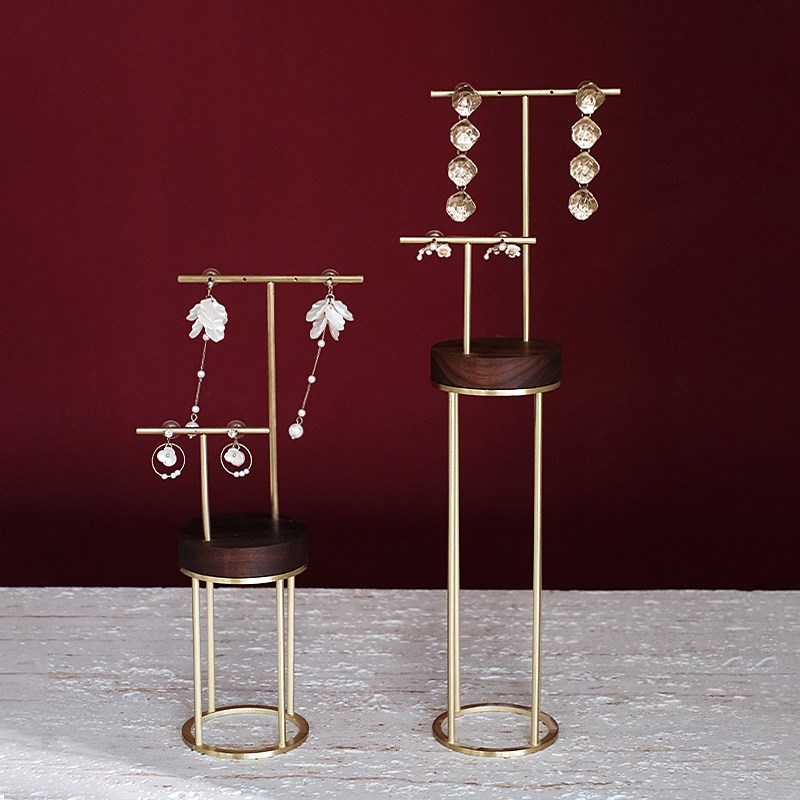 首饰展示架创意金属展台耳环架子戒指托饰品珠宝陈列拍摄道具摆件