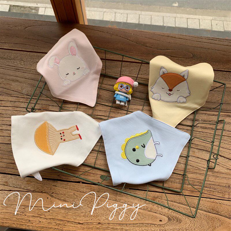 婴儿三角巾新生儿双层纯棉口水巾宝宝吸水卡通围兜春秋新款0-3岁,婴童用品,三角巾,淘宝优惠券,粉丝福利购,淘宝优惠卷