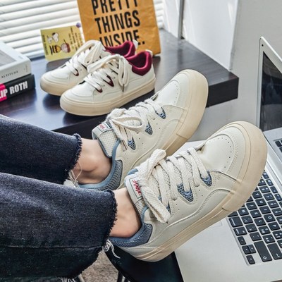 男鞋2025新款春季透气小众潮男板鞋百搭潮流运动休闲鞋男款小白鞋