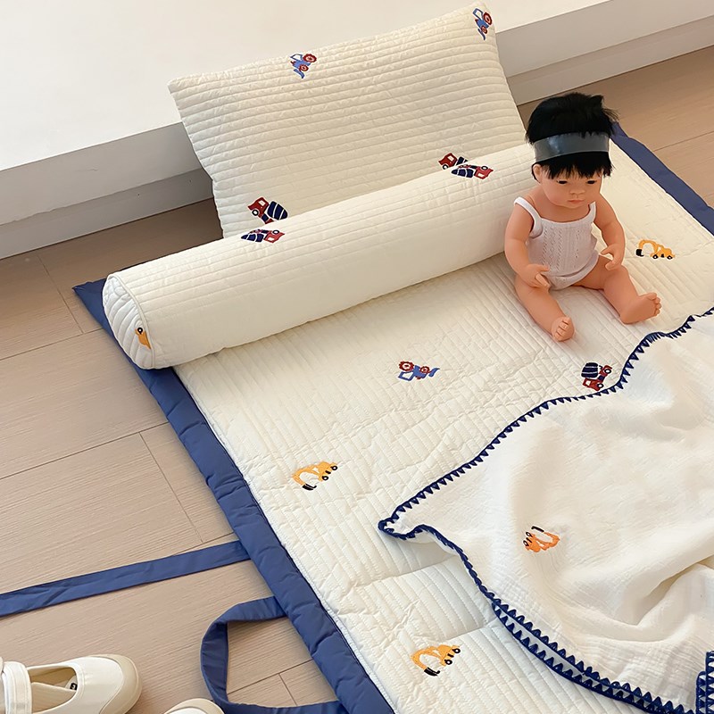 儿童幼儿园便携午睡软床u垫床褥新生儿拼接床全棉卡通垫被可机洗