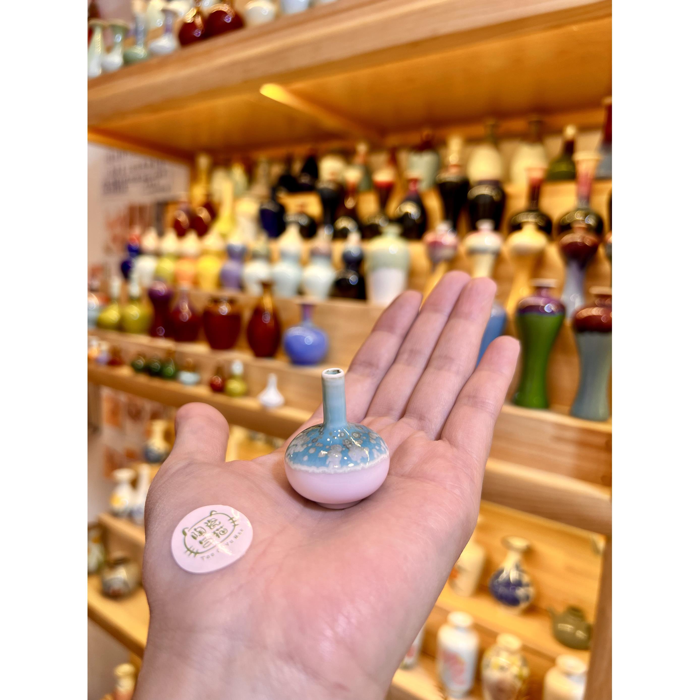 景德镇超级迷你陶瓷小花瓶袖珍花瓶