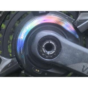 适用于思各异盘爪功率计贴纸改装改色立体3d贴纸sigeyi公路车镭射