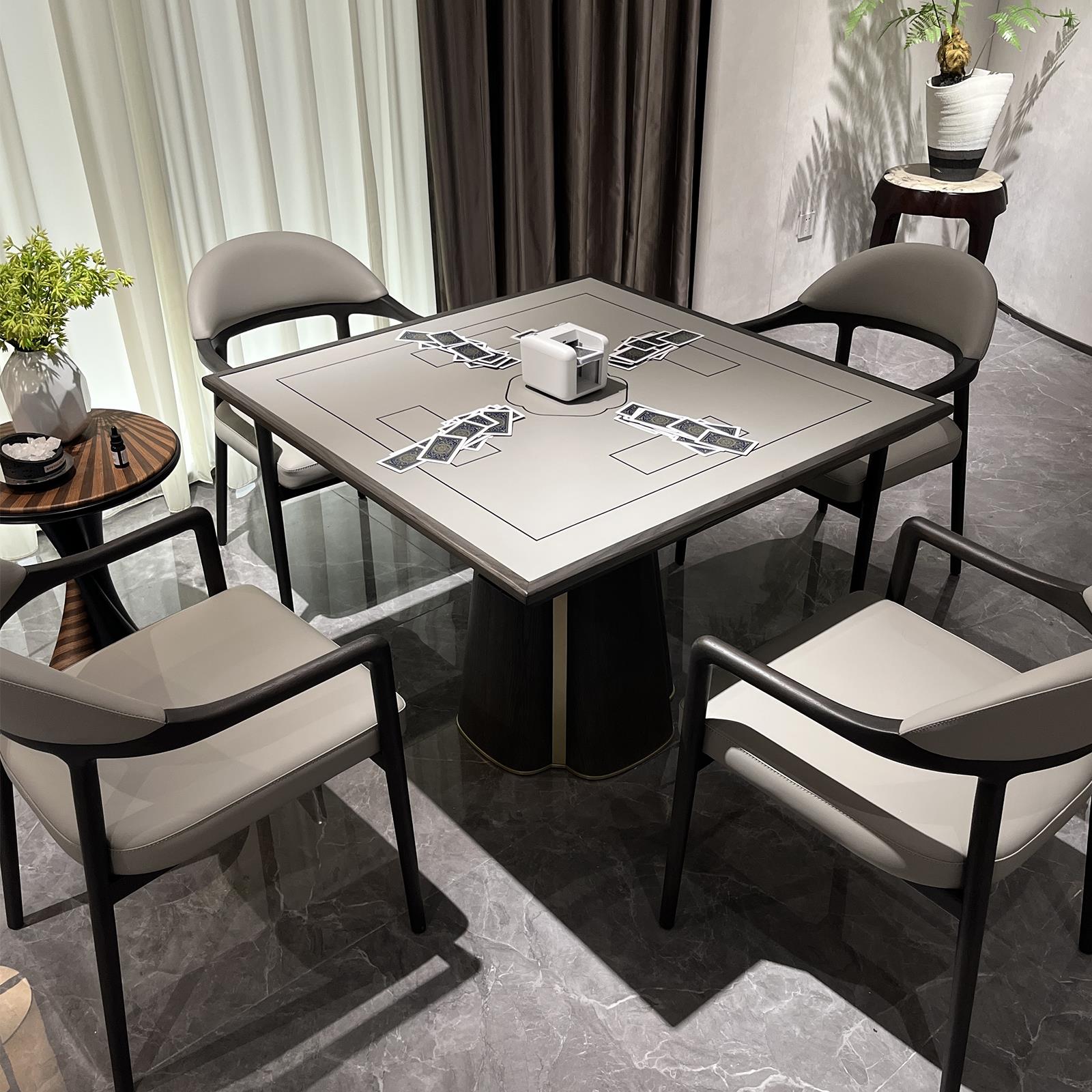 中古风掼蛋专用桌白蜡木简约方桌打棋专用牌桌椅组合四方桌八仙桌