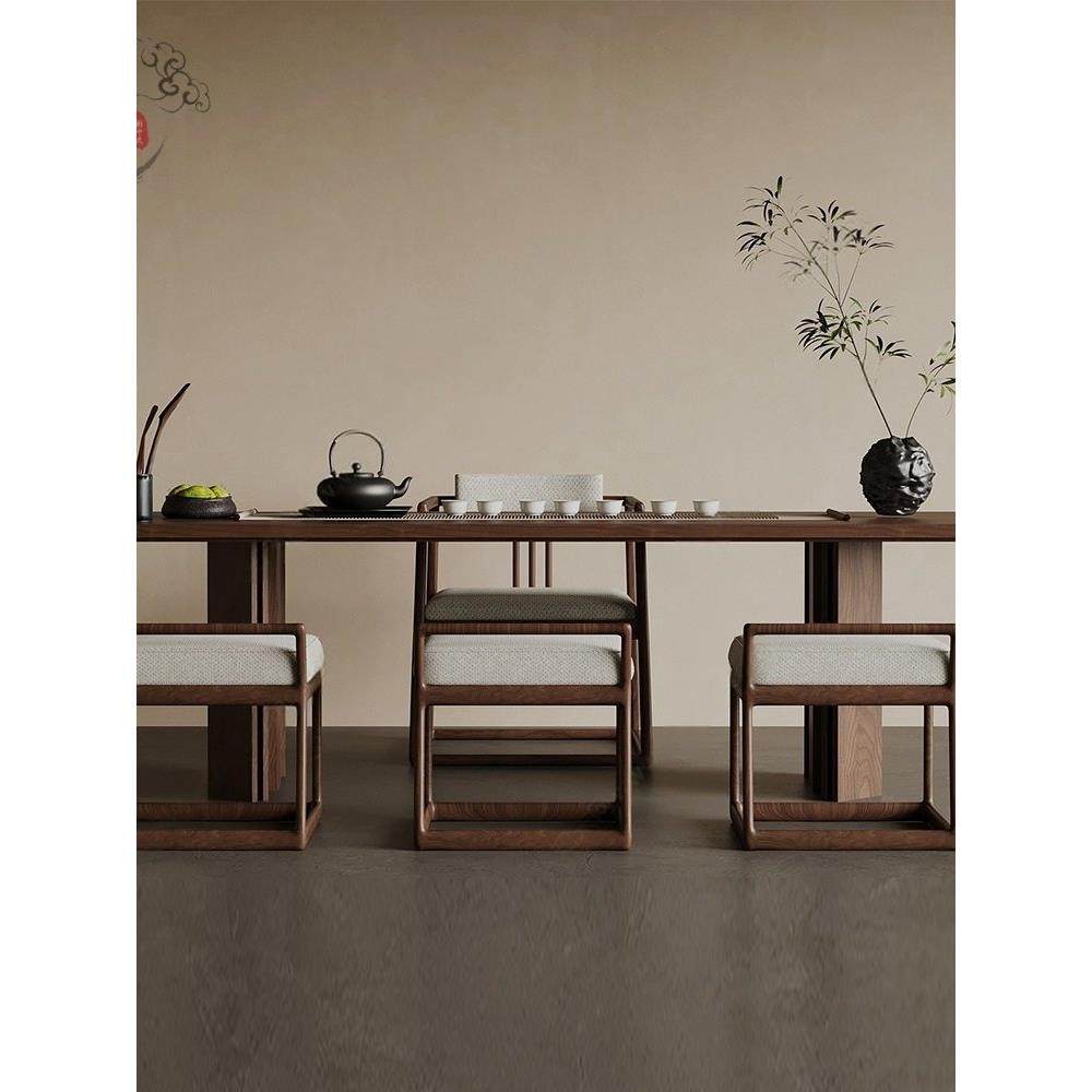 新中式实木茶桌椅白蜡木会客茶室家用茶楼设计师创意干泡茶台接待,住宅家具,家用茶台/茶桌,淘宝优惠券,粉丝福利购,淘宝优惠卷