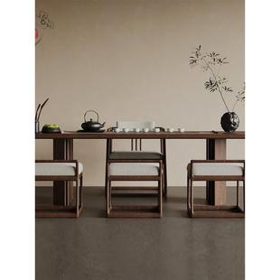 新中式实木茶桌椅白蜡木会客茶室家用茶楼设计师创意干泡茶台接待