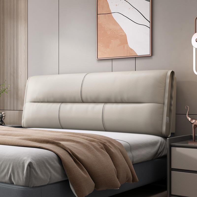 欧式床头软包大靠背床头套罩科技布榻榻米靠垫床头板靠枕免洗定做