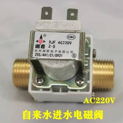 湘君进水电磁阀AC220V饮水机开水器出水电磁阀耐高温铜料电子阀门