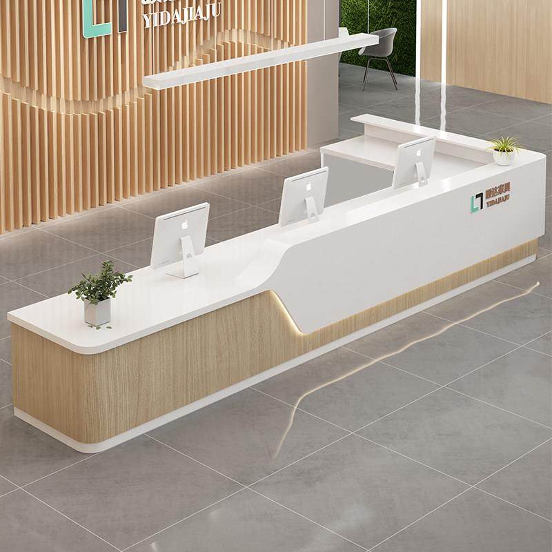 公司前台桌接待台转角收银台烤漆吧台医院导诊台护士站工作台定制,商业/办公家具,收银台,淘宝优惠券,粉丝福利购,淘宝优惠卷