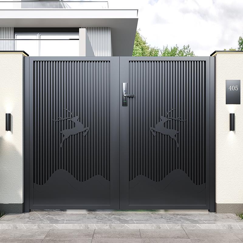 铝合金庭院门别墅大门铝艺农村自建房大门院子大门庭院大门双开门