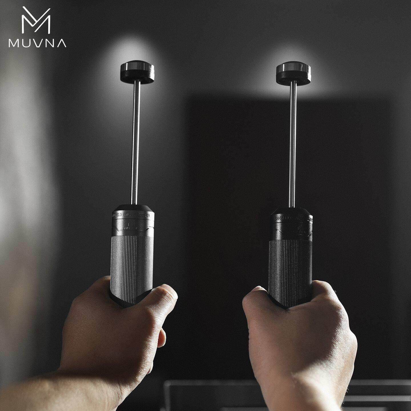 MUVNA慕威纳 疾风打奶器意式咖啡拉花电动奶泡器手持发泡器搅拌器