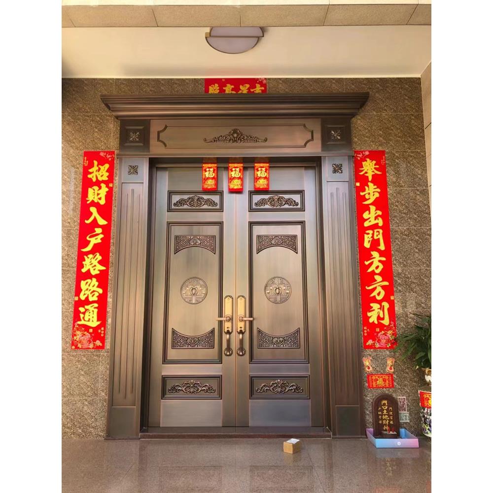 采购产品中式房门,铜门,双开门,婆婆门,高档农村自建房屋,防
