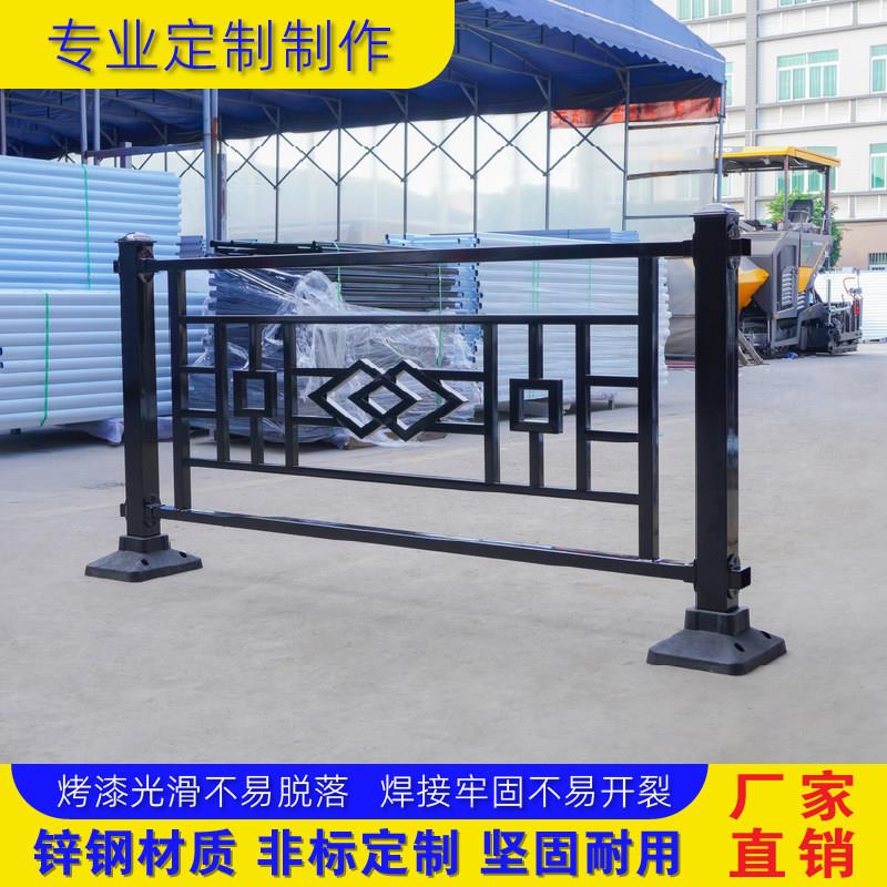 定制人行道隔离带栏杆菱形道路护栏市政公路防撞栏安全防护隔离栏图片