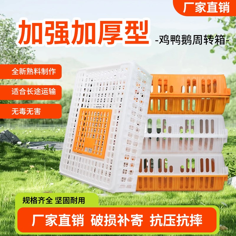 鸡笼周转箱 鸡笼子运输养殖塑料家用大号特大筐 成鸡鸭鹅鸽子兔笼