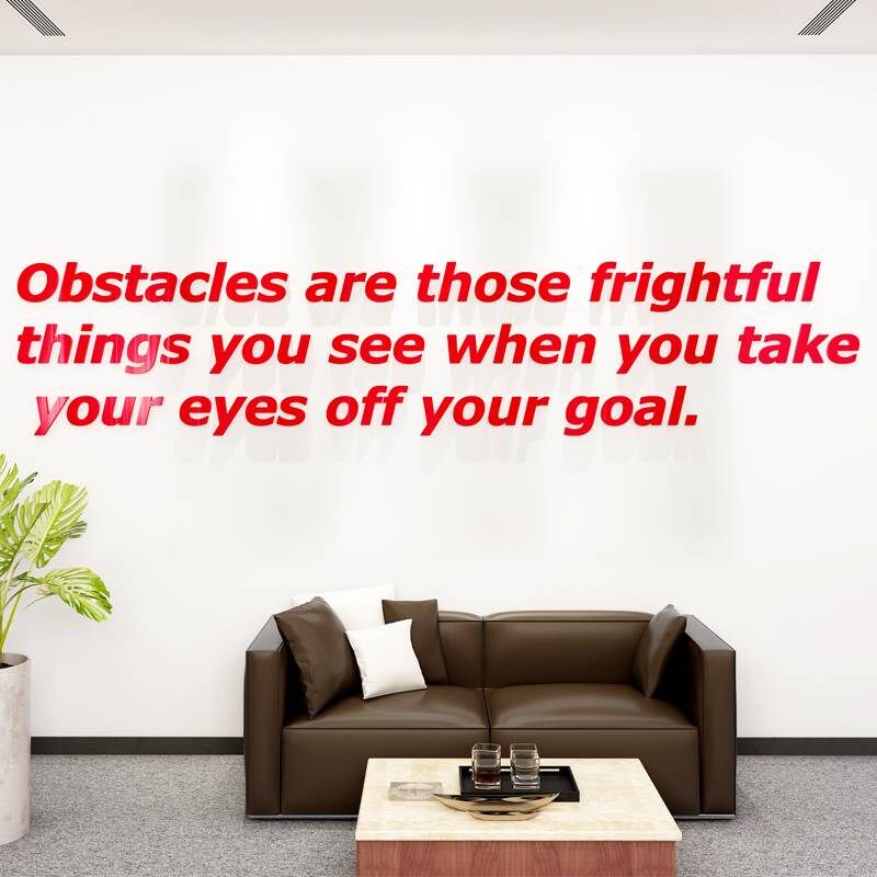 字母文字LOGO标志图案私人订制来图定做亚克力3d立体墙贴专业定制