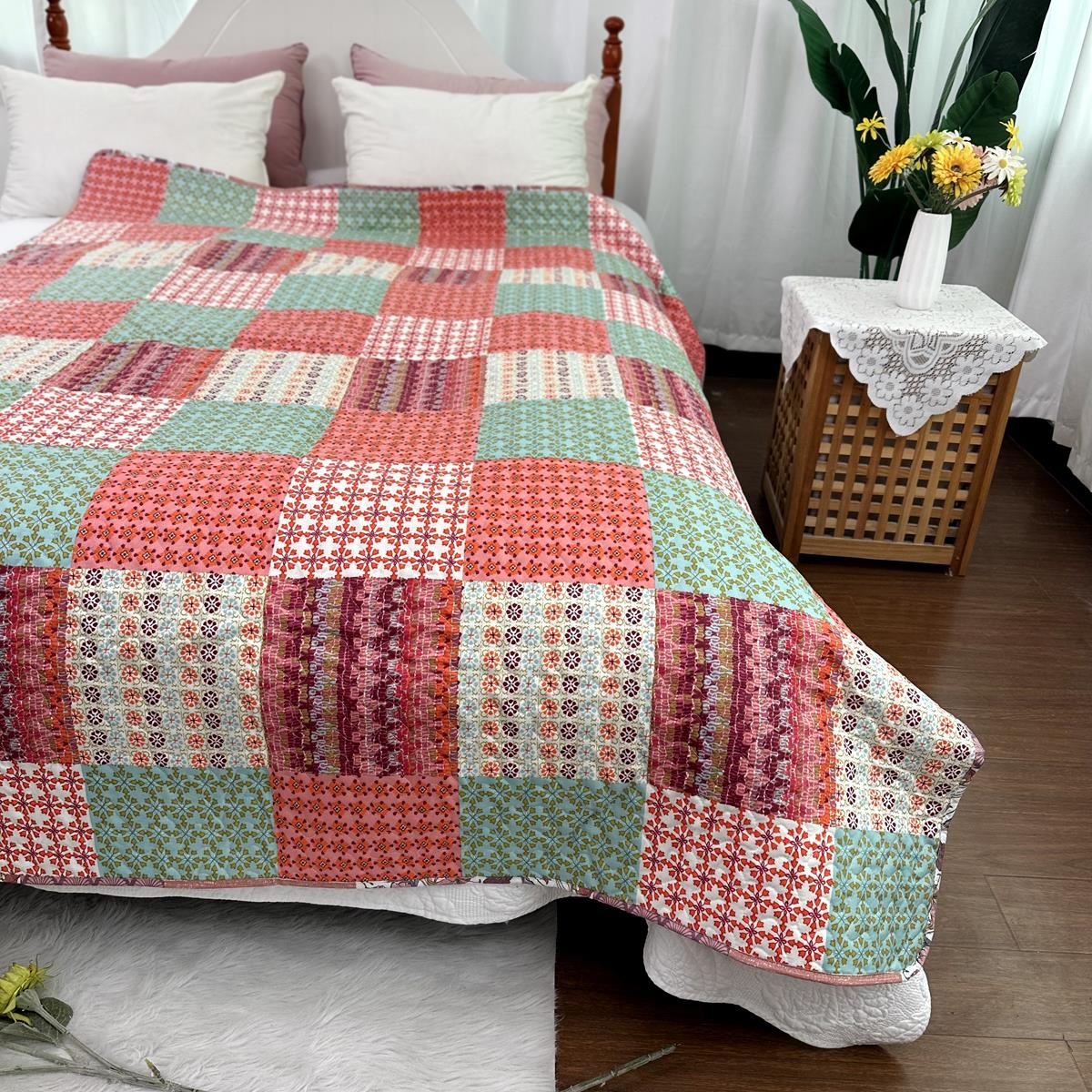 外贸高端夹棉150x200外贸原单处理 高档绗缝被 可机洗1.2床/1.5床