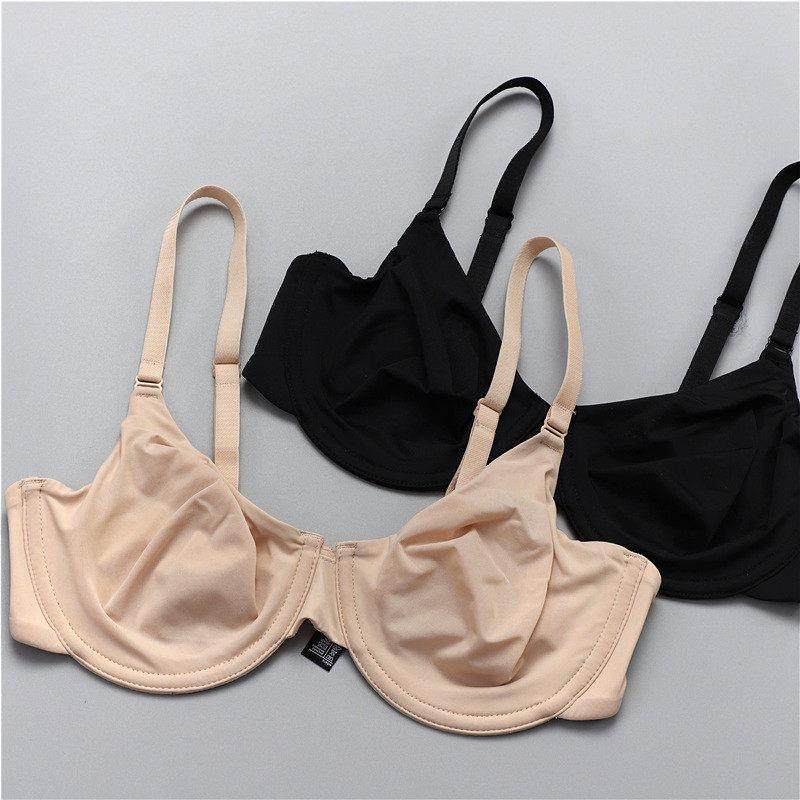 肤色无痕内衣女大胸显小有钢圈防下垂纯色透气超薄文胸光面舒适,女士内衣/男士内衣/家居服,文胸,淘宝优惠券,粉丝福利购,淘宝优惠卷