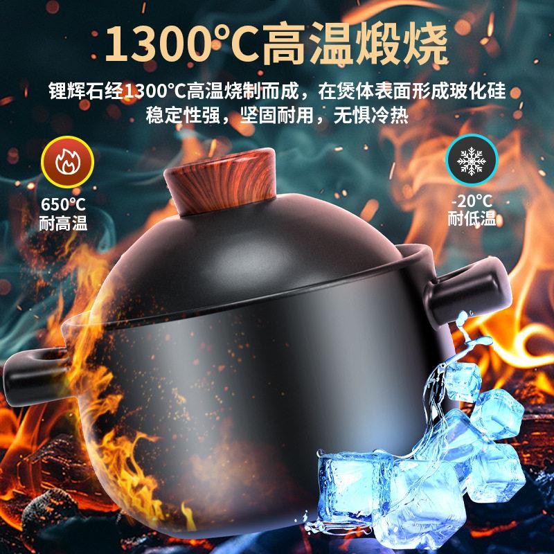 景德镇砂锅炖锅家用盖当碗陶瓷砂锅燃气专用煲仔煲汤耐高温干烧不