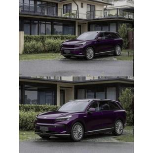 乐道L90改色膜悬浮车顶双拼钢琴亮黑全车贴膜TPU车衣高隔热玻璃膜