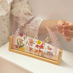 压花相框diy材料包手工植物标本干花教师节礼物幼儿园儿童亚克力